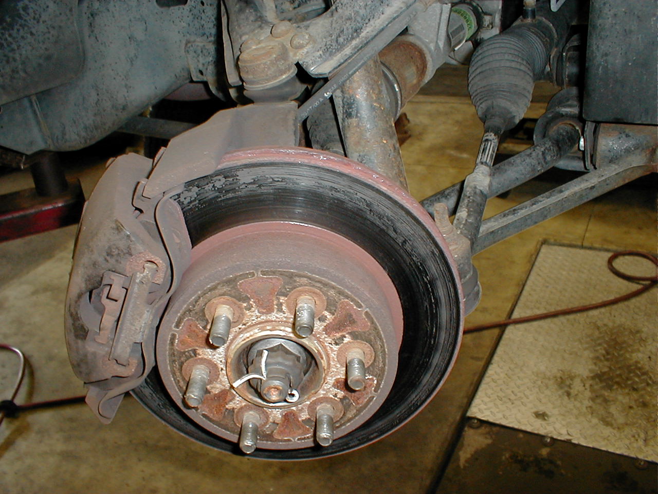 rough rotor face could cause brake pad chatter and rotor hot spots